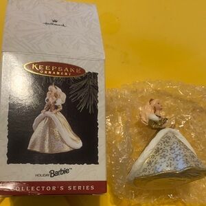 Vintage 1994 Hallmark Holiday Barbie ornament NIB